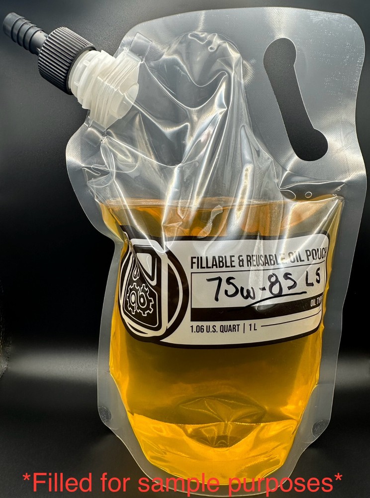 Refillable, easy squeeze Oil Pouch