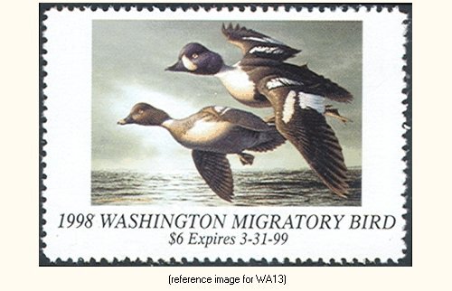 D2K Washington Duck Stamp 1998 $6.00