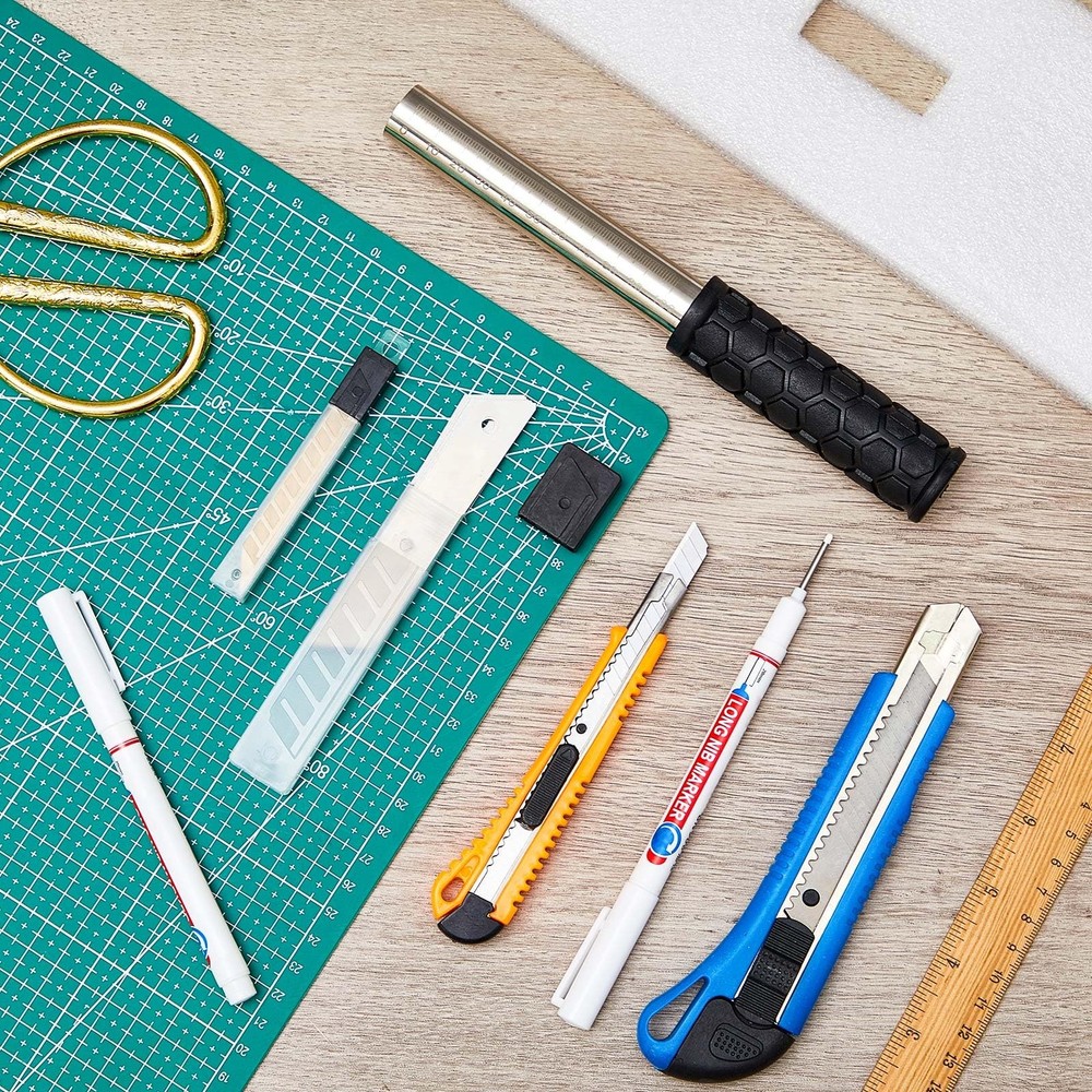 25 Pcs Foam Cutting Finger Hole Tool Kit Include Long Nosed Marker Foam Thin ...