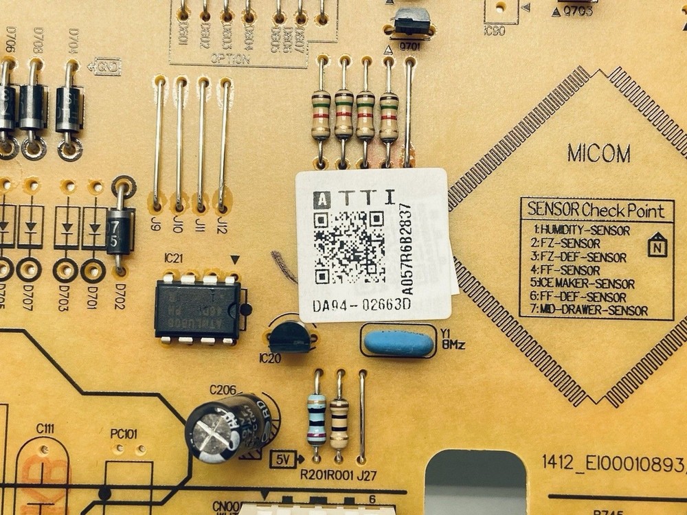 [NEW] OEM DA94-02663D Samsung Refrigerator Control Board Genuine PCB