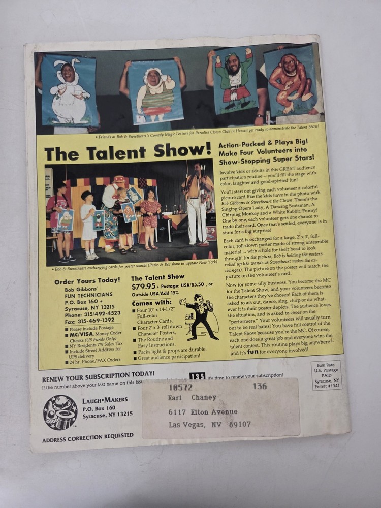 The Laugh Makers Magazine 1995 Issue