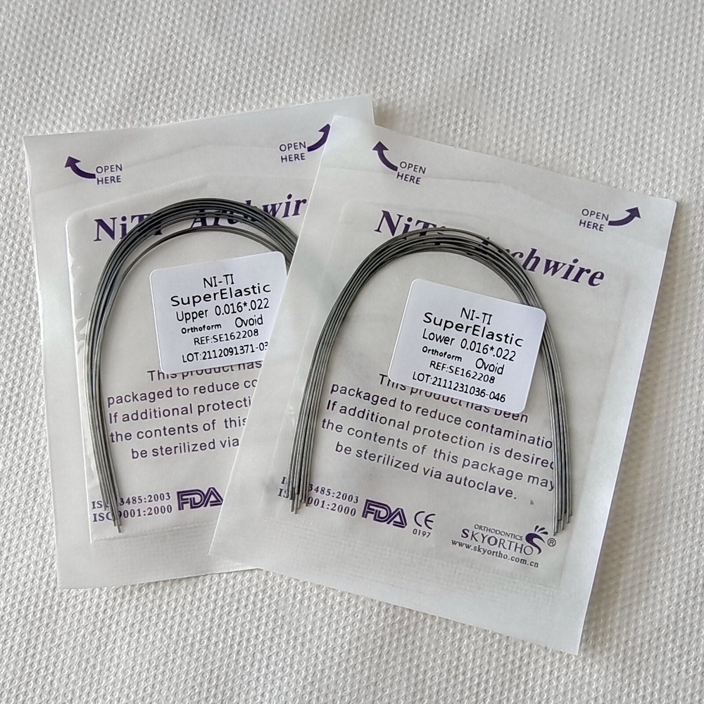 50 Pieces Dental Arch Wire Super Elastics NITI Rectangular Recta Ovoid Arcs
