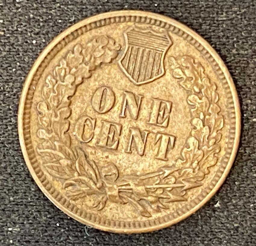 1907 Indian Head Cent - four diamonds