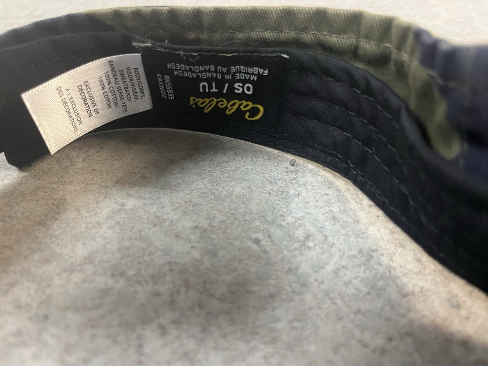 Cabela's Camouflage StrapbackAdjustable visor BNWT