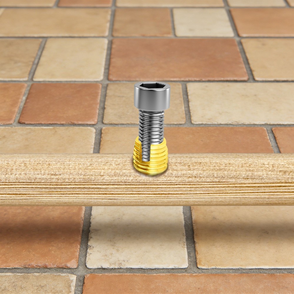 50Pcs Self Tapping Thread Inserts Set, Thread Inserts Reinforce Repair Tool