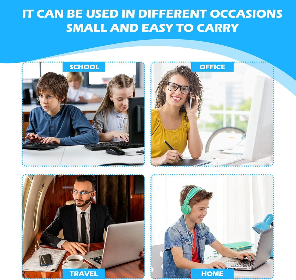 12 Pack Wired Mouse Bulk Computer Mouse Wired with Ergonomic Design Computer Mic