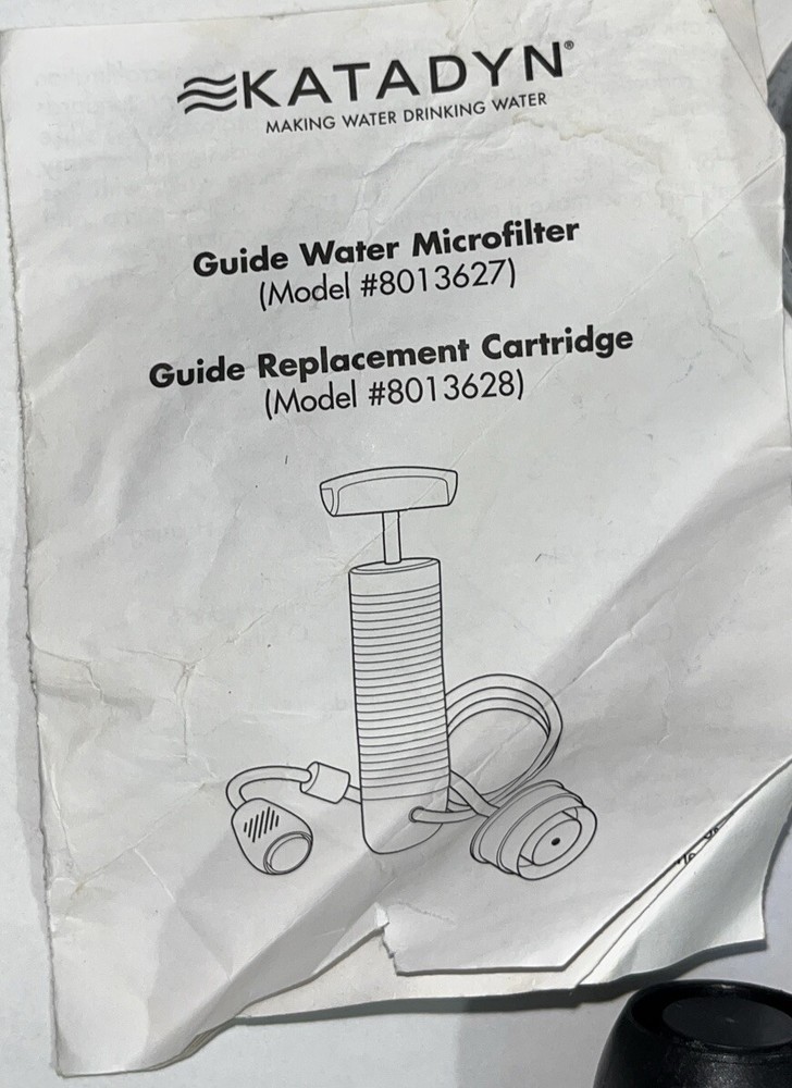 KATADYN PORTABLE WATER FILTER SYSTEM SWISS MADE-S