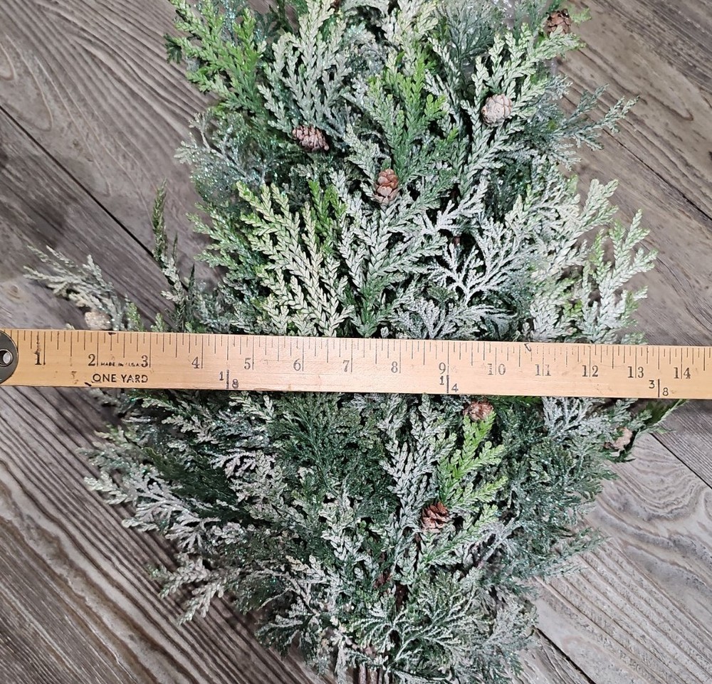 Holiday Elegance Bundle Of Artificial Cedar Pine Cypress Rustic Leaves 5 Stems
