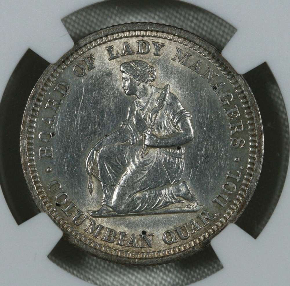 1893 .25 Isabella Commemorative. NGC Uncirculated