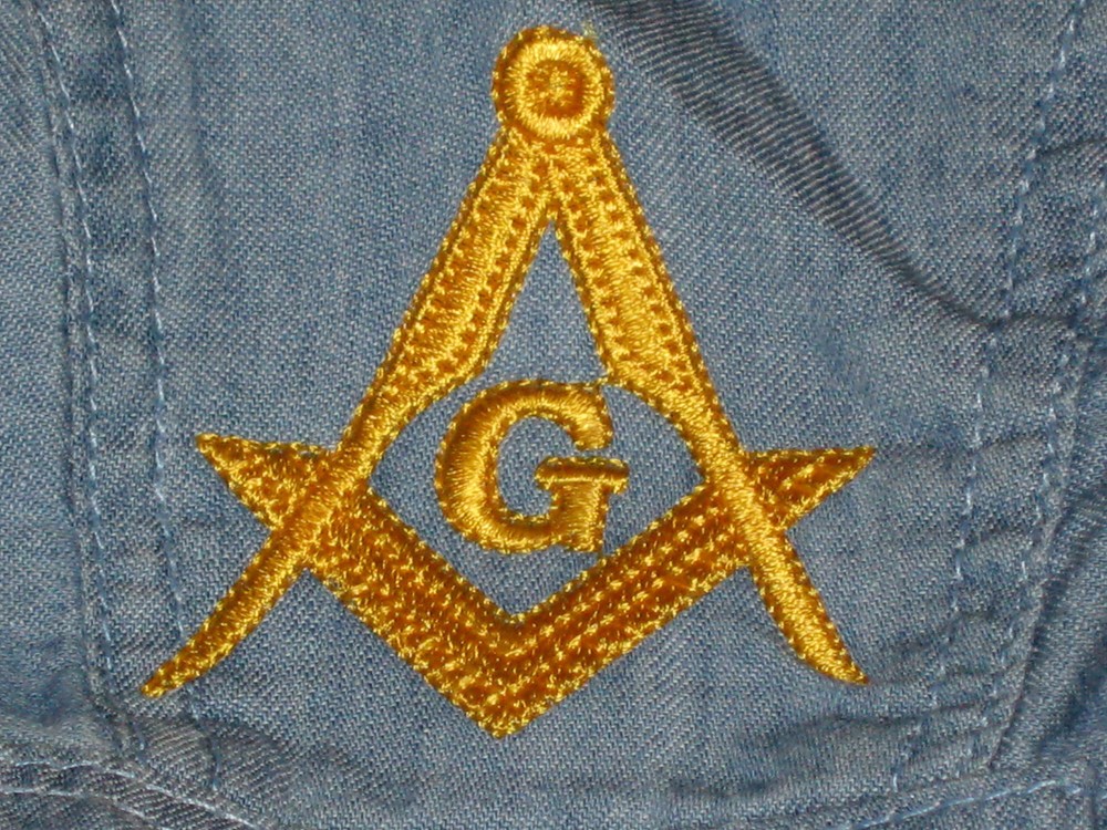 Blue Masonic Square Compass Shrine Past Master Do Rag Skull Cap Fraternity NEW!