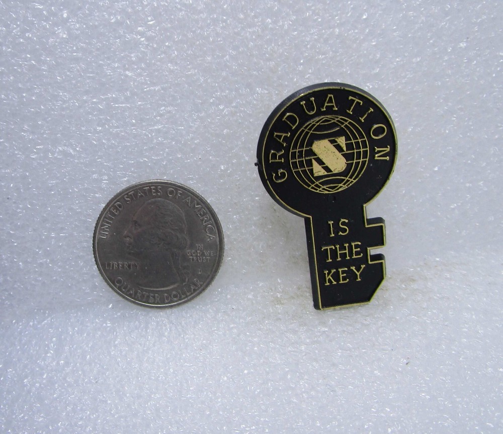 Graduation Is The Key Plastic Pin