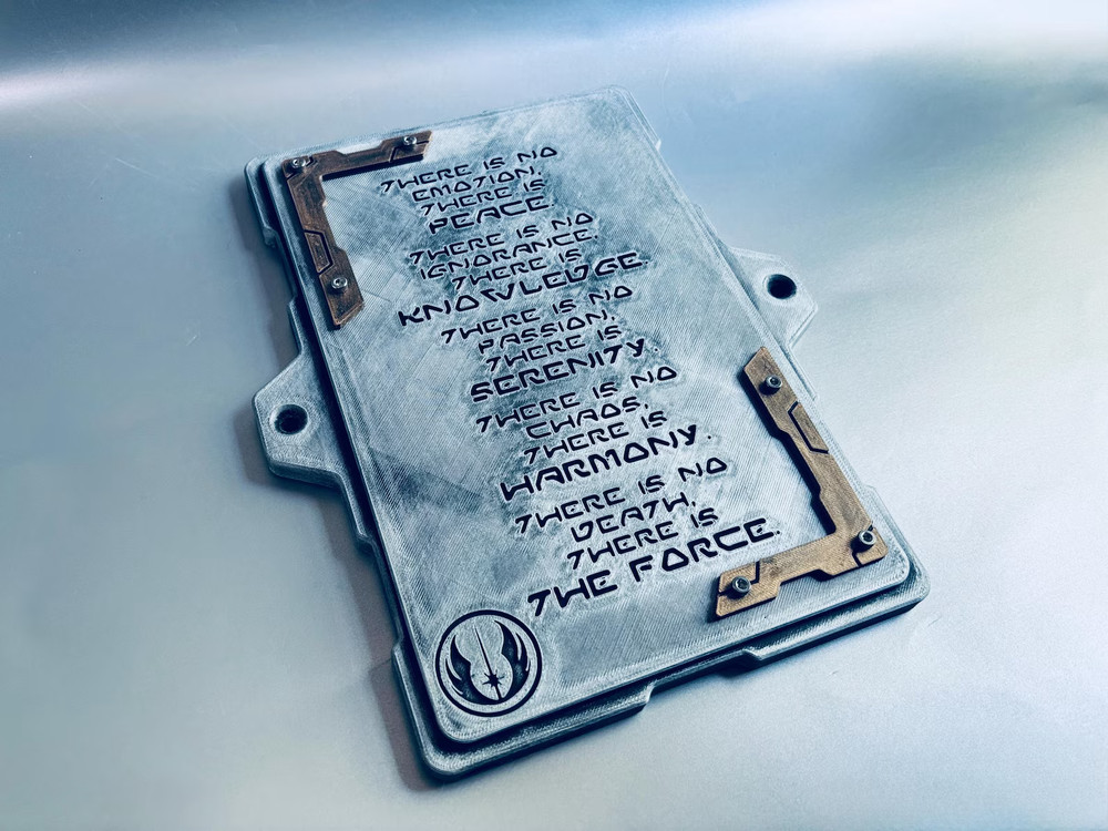 Jedi Code Wall Plaque - Wall Mount Panel - Galaxy's Edge