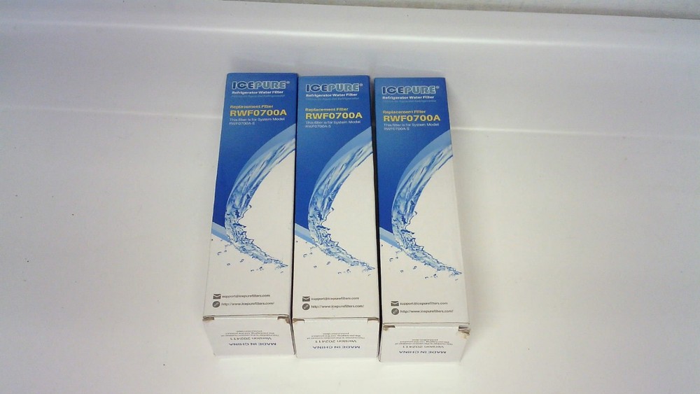 Golden Ice Pure RWF0700A Refrigerator Water Filter 3-Pack (one is Open Box)