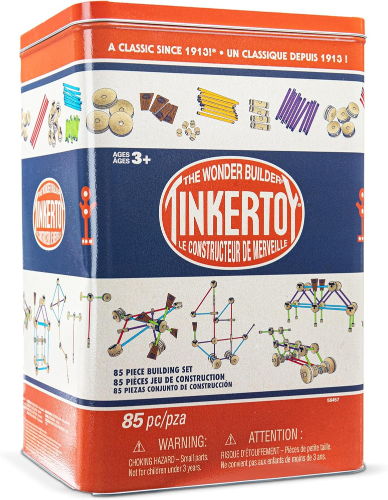 - Retro Building Set Tin - 85 Pieces