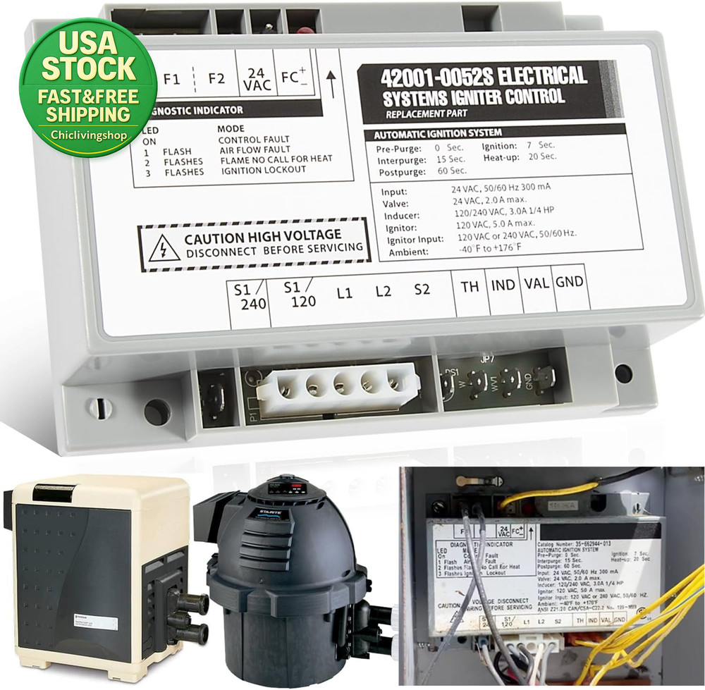 Igniter Control Module Replacement for Mastertemp Sta-Rite Max-E-Therm Heater