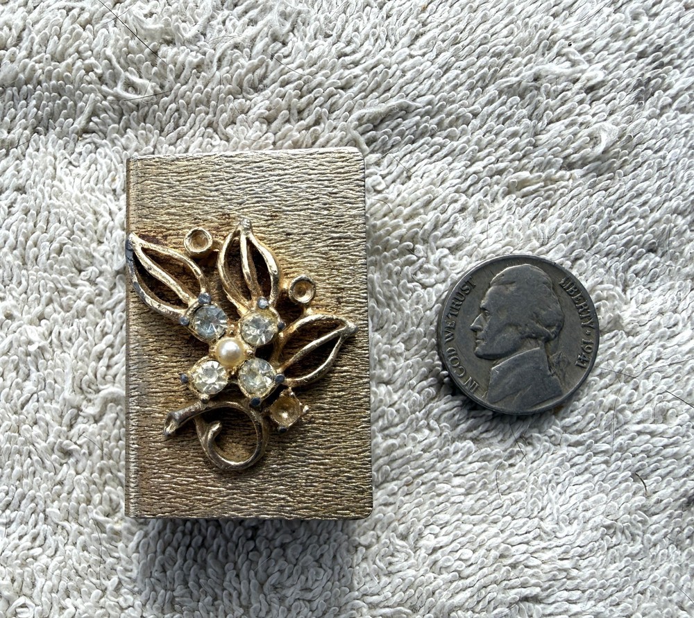 ANTIQUE DECO MATCH BOX/MATCH SAFE