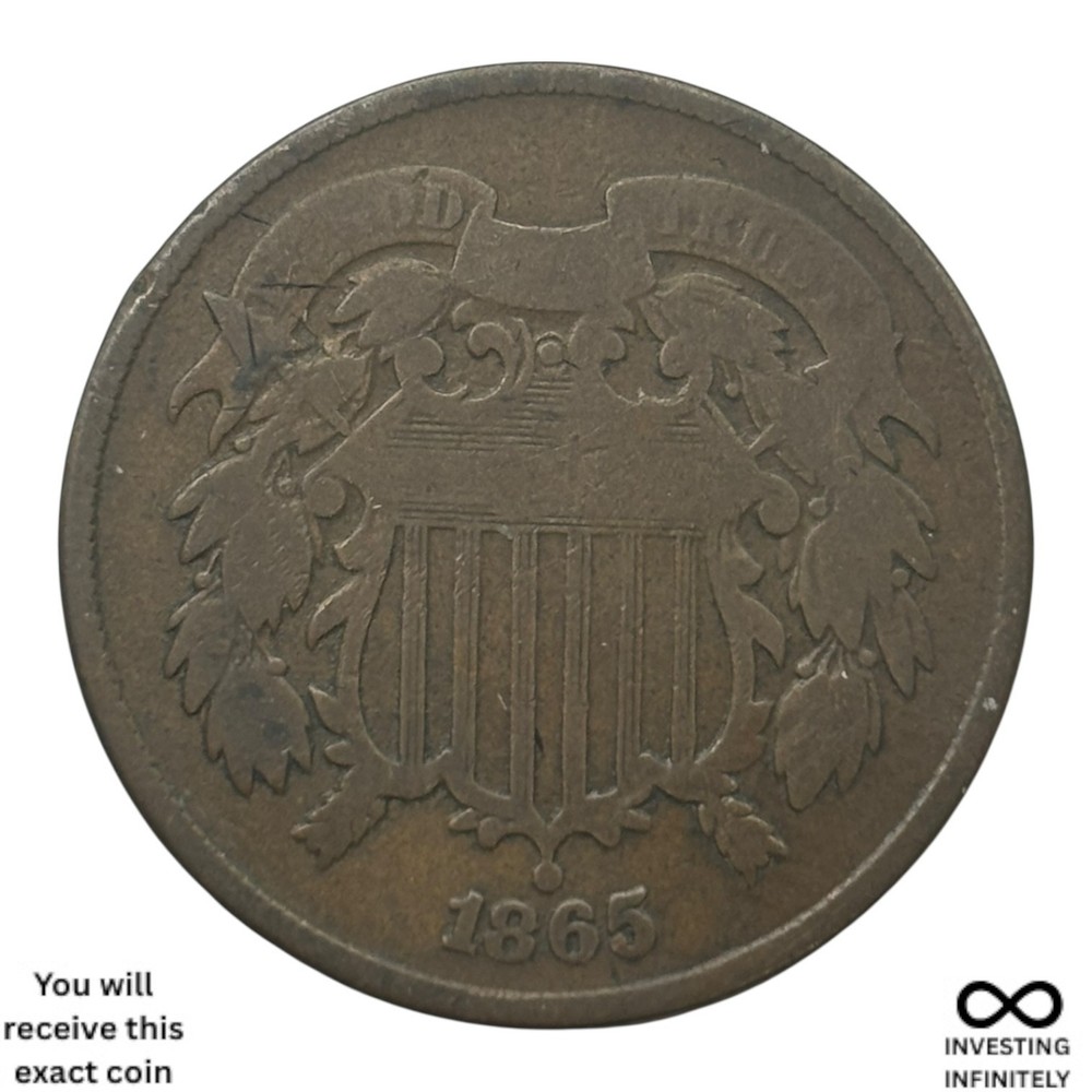 1865 2 Cent Piece X-1105