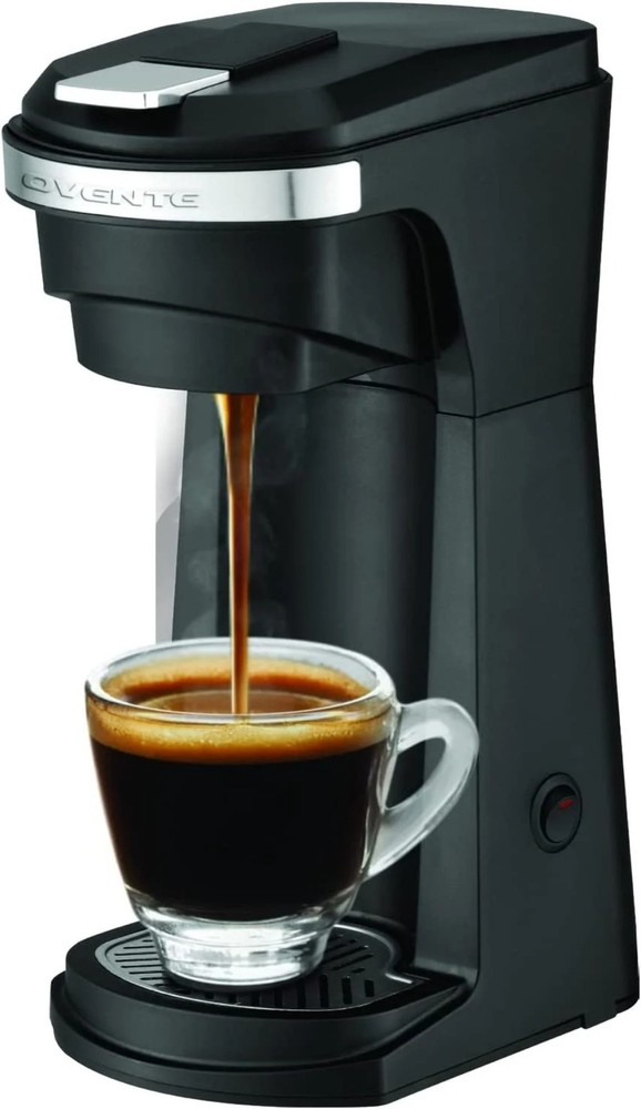 Single Serve Coffee Maker with One-Touch Control and Reusable Filter