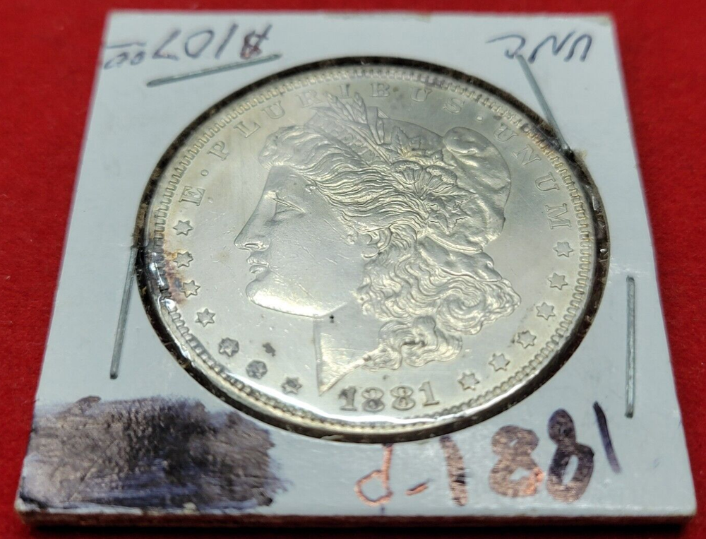 1881P Morgan Silver Dollar UNC 240737