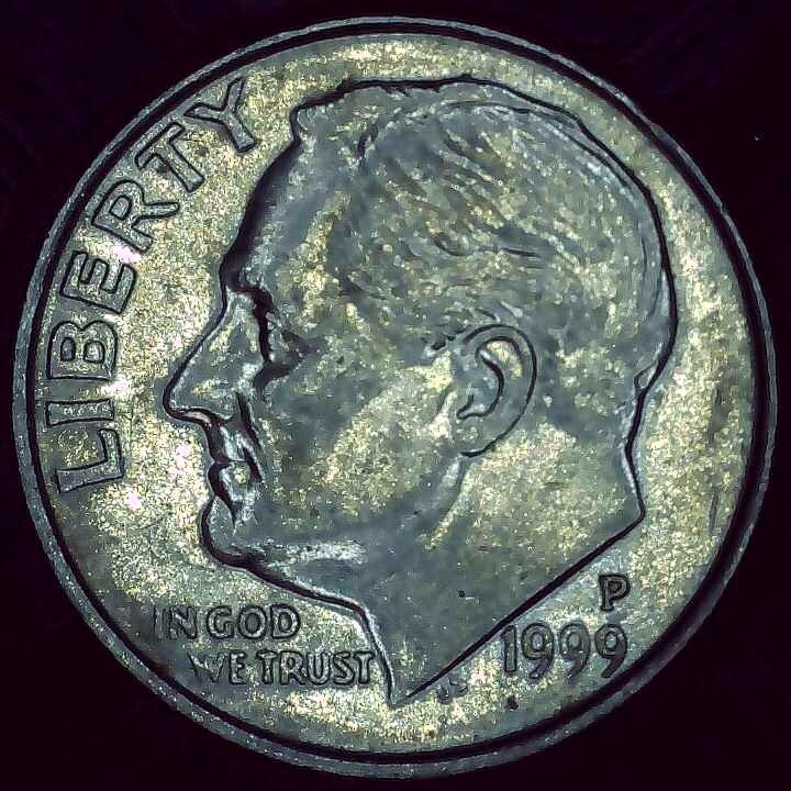 1999 P Dime error collar clash