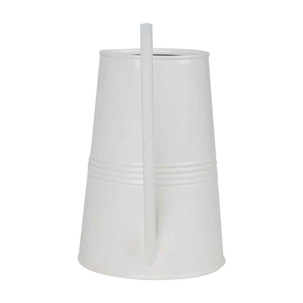 1-Gallon Metal Watering Can, White