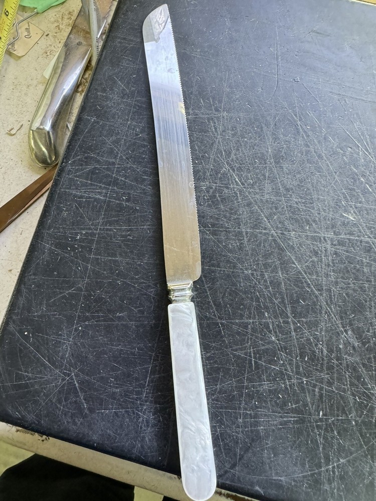Treasure Masters Cake Knife White Handle