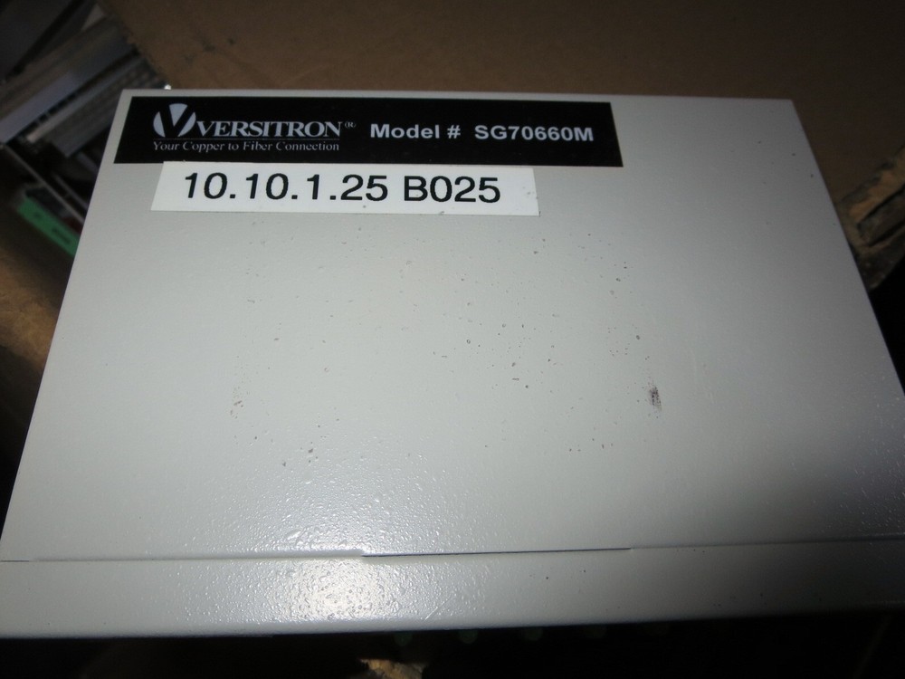 Versitron SG70660M Optic Ethernet Switch