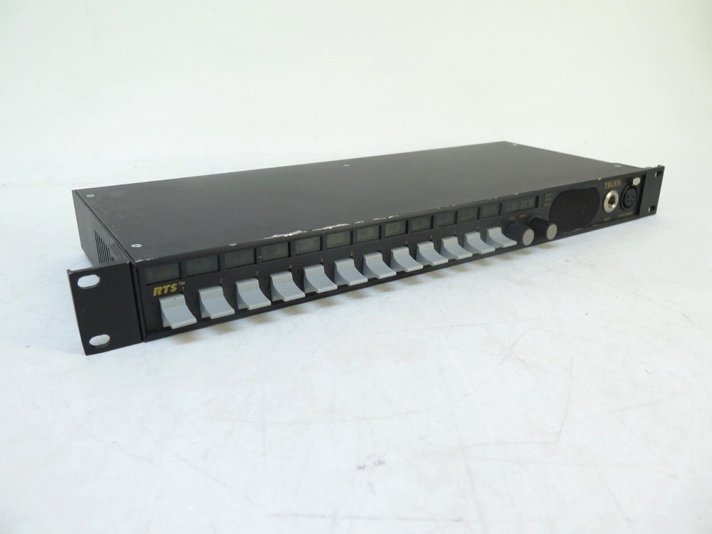 RTS KP12LK-4-BLK Telex 12 Position Key panel Intercom System Rack mountable