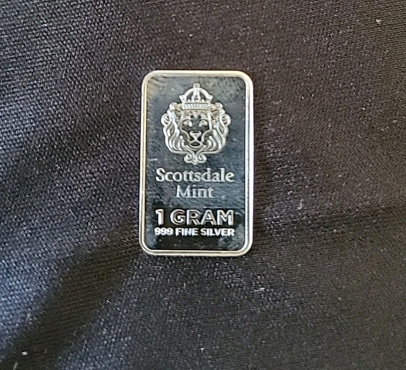 Silver Bar Scottsdale Mint 1 Gram