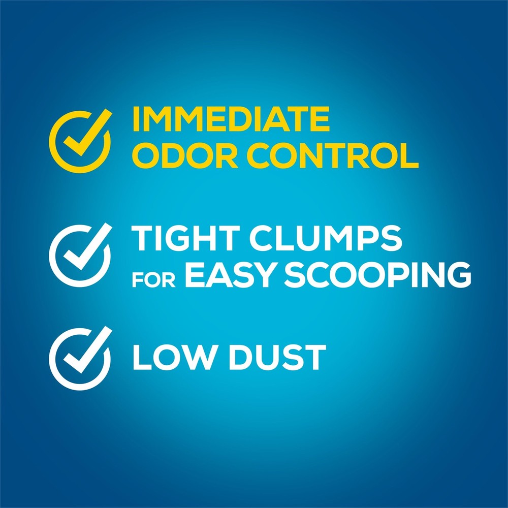 Instant Action Clumping Cat Litter Quick-Release Deodorizing Floral Scent 14 lb