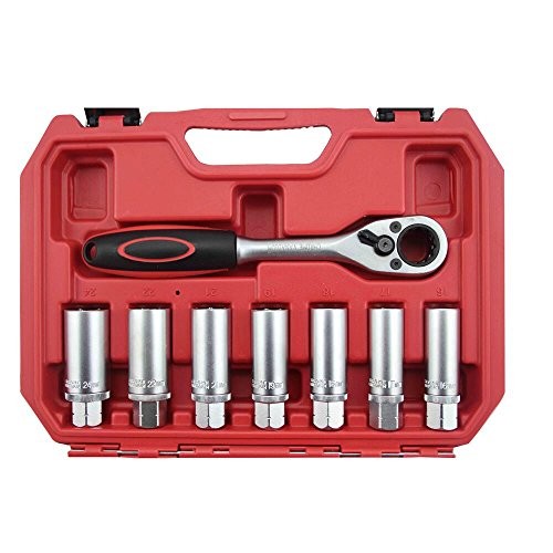 18PCS Steering Hub Suspension Shock Absorber Strut Nut Removal Tool Socket Kit