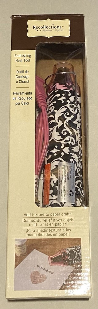 Recollections-Heat Embossing Tool -Used-Great Condition-Damask Pattern-