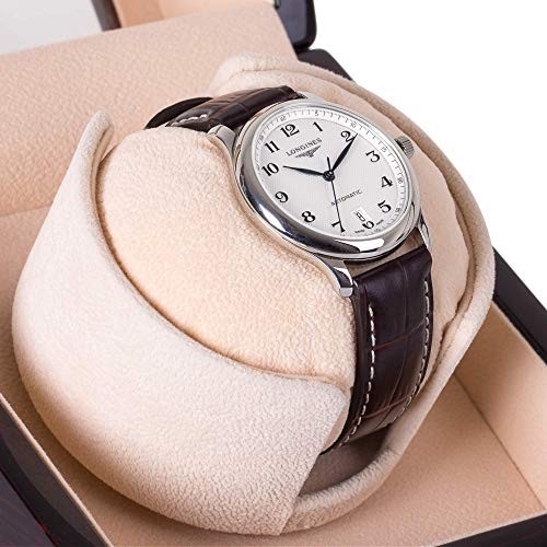 Single Watch Winder for Automatic Watches, with Super Quiet Pine Bark Pattern