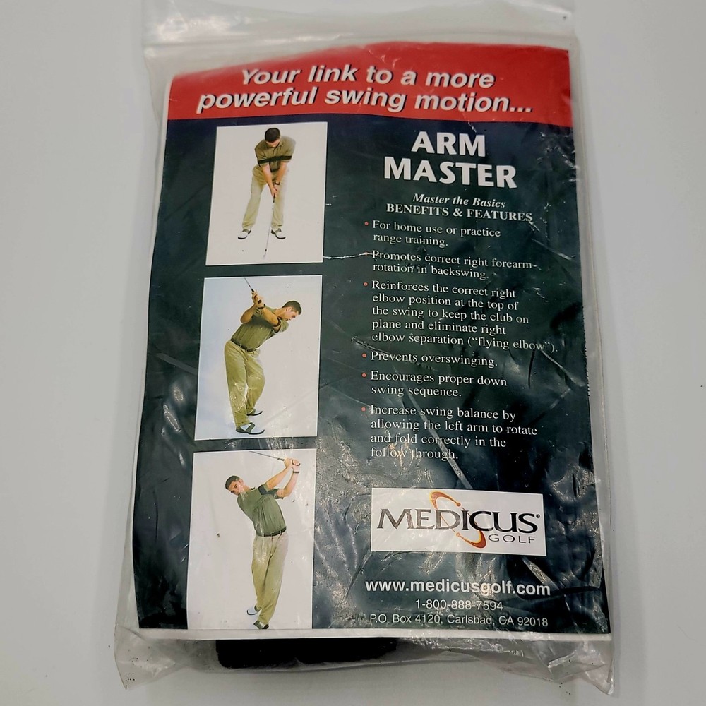 New Medicus Golf Arm Master Swing Stance Elbow Posture Stabilizer Strap Trainer