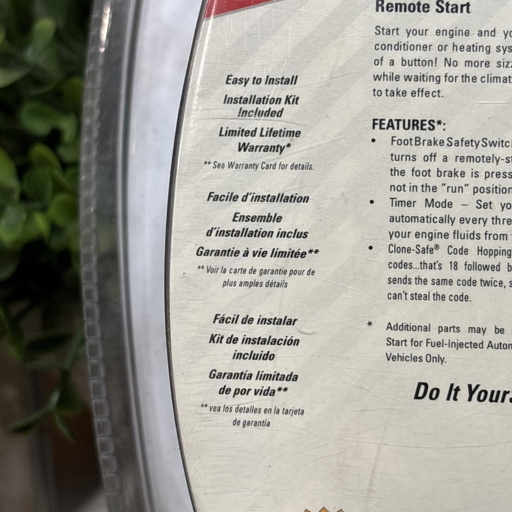 READY REMOTE START Car Remote Start System Model 24921