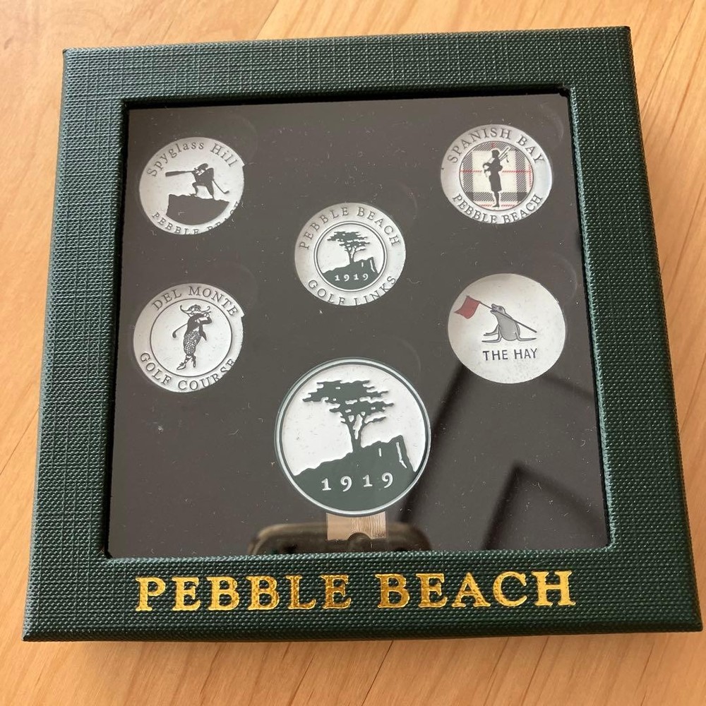 PEBBLE BEACH golf marker set
