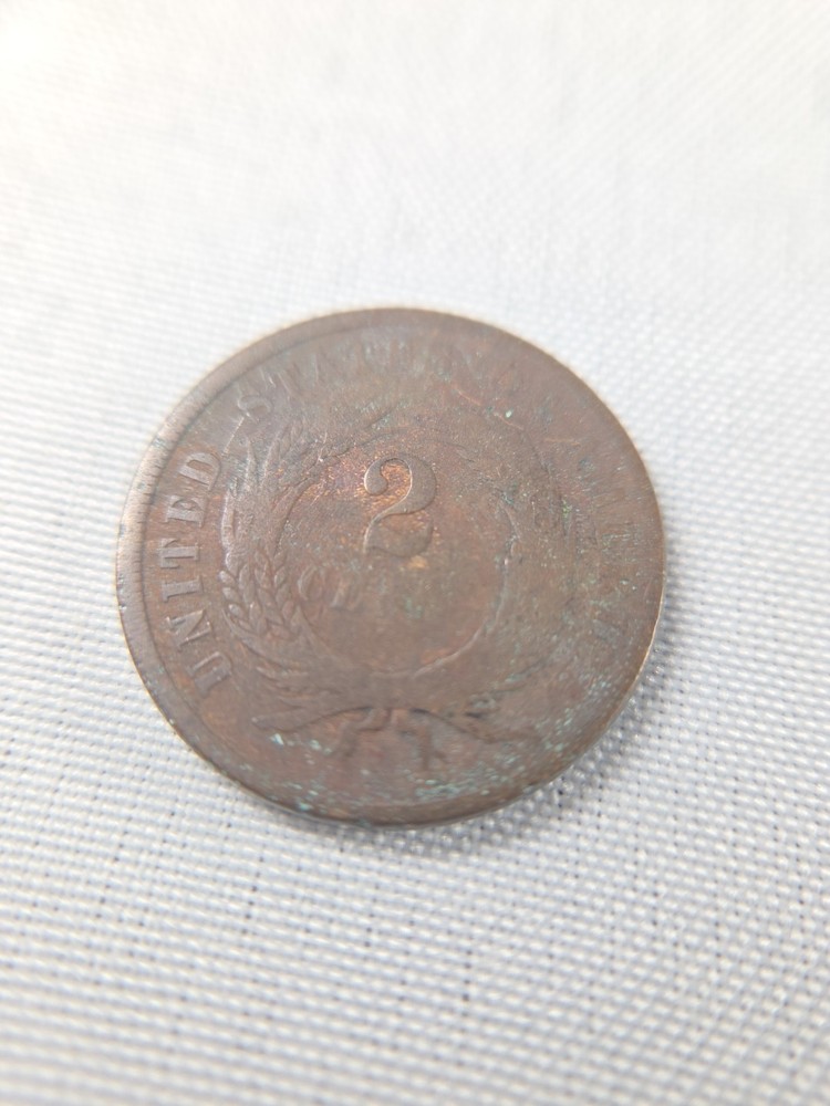 1866 Two Cent Piece VG 14-4