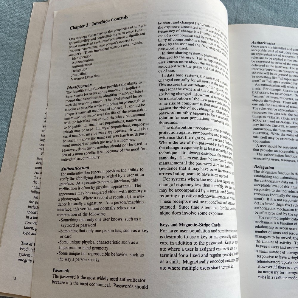 Vintage IBM Data Security Controls Procedures DP Installations 1977 2nd Ed. PC