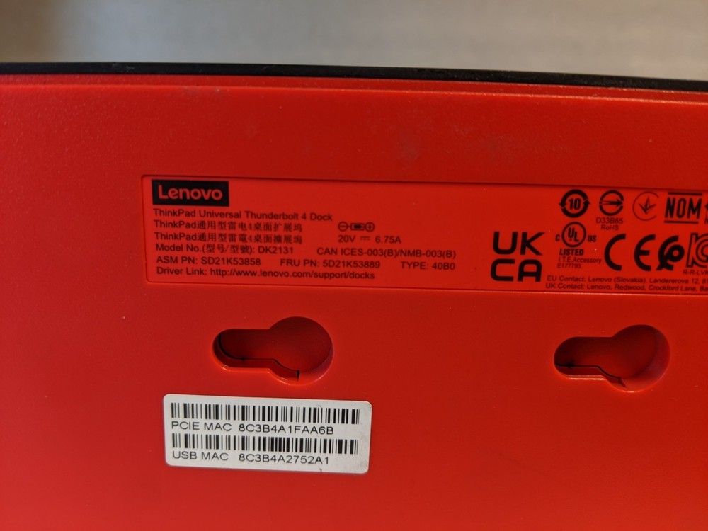 Lenovo ThinkPad Universal Thunderbolt 4 Dock DK2131