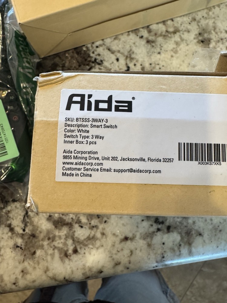 Aida 3-Way Smart Switch 3 Pack Wall Light