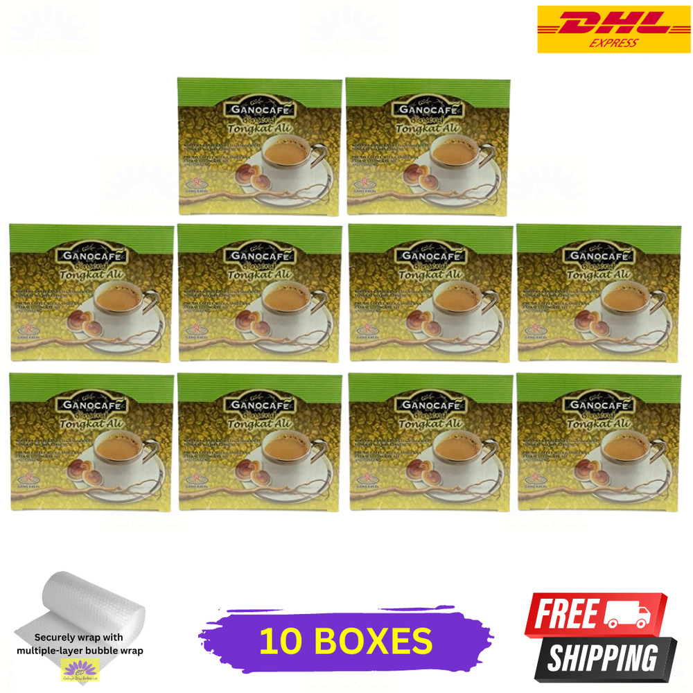 10 X Gano Excel Gano Cafe Ginseng Ganoderma Coffee 15 Sachets