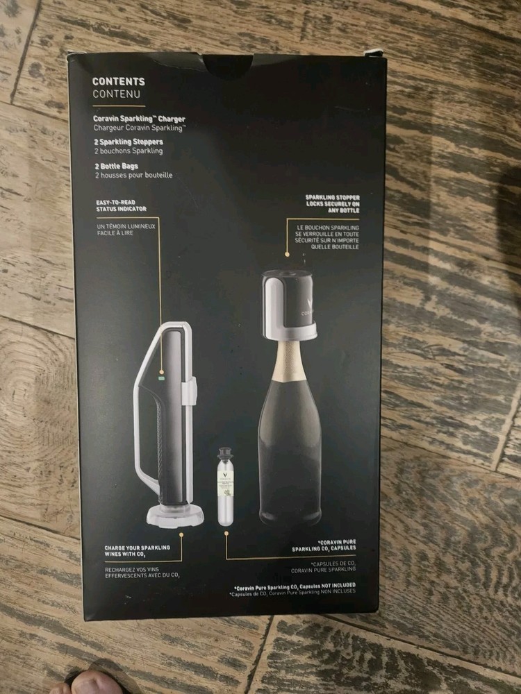 Dom Perignon Coravin Sparkling Wine Preservation System w/ CO2 & Extra Stoppers