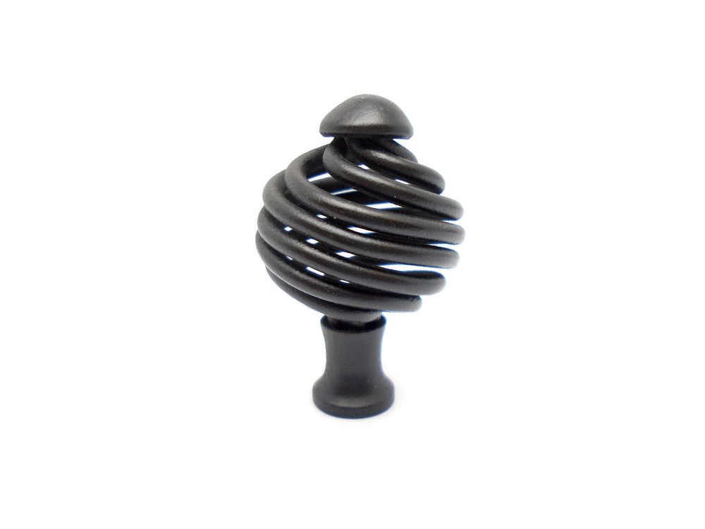 Swirly Knob Black Matte 612H