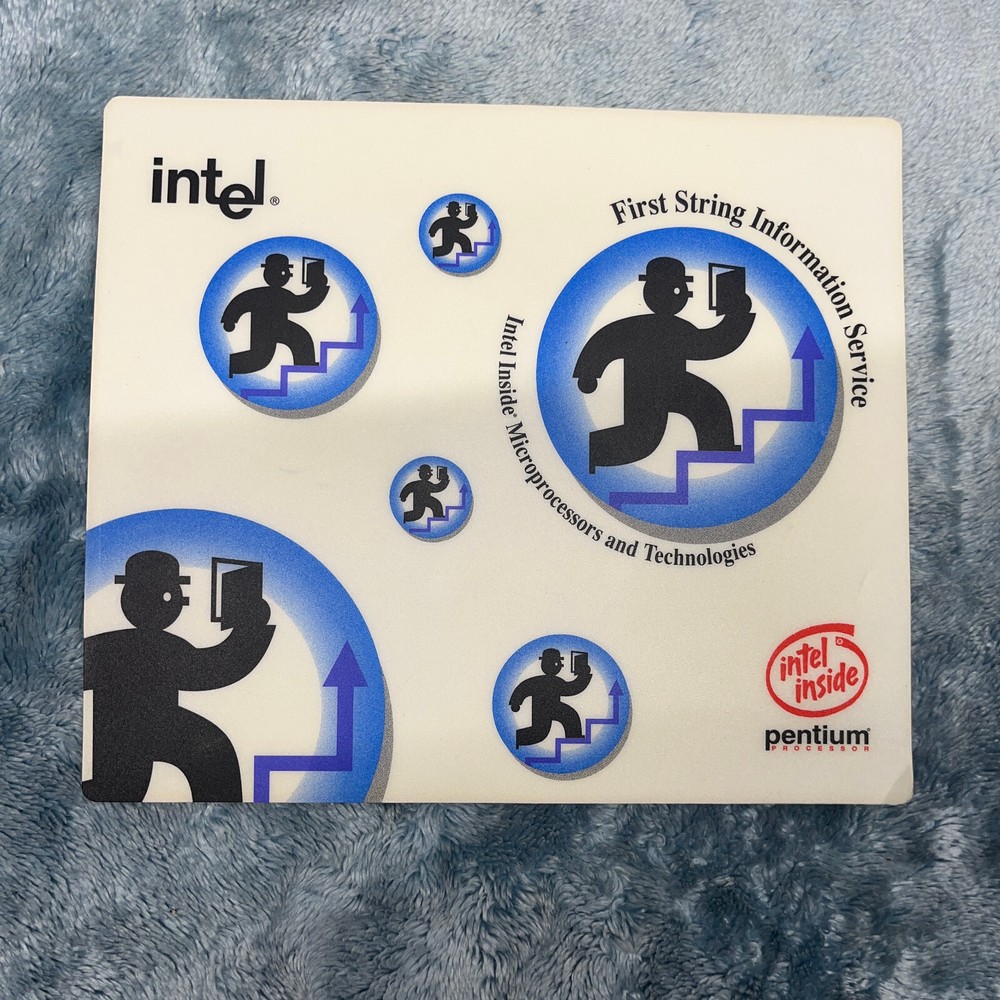 "Vintage" Rare Intel Original Pentium 1 Mousepad Retro PC Gaming