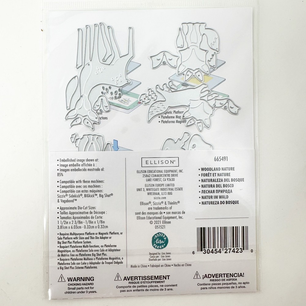 Sizzix Thinlits Christmas Winter Cutting Dies Woodland Critters Bundle NEW