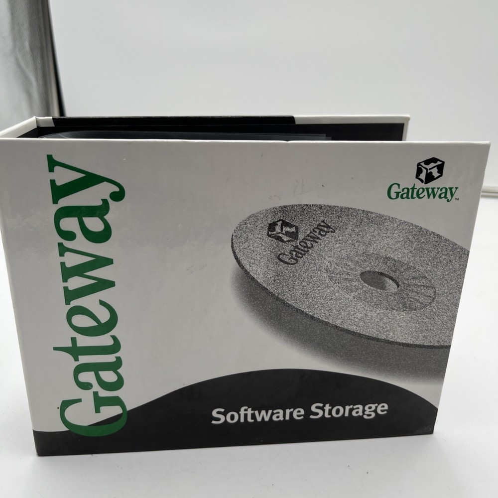 Original Vintage Gateway Computer Software Storage Binder CD Holder No Discs