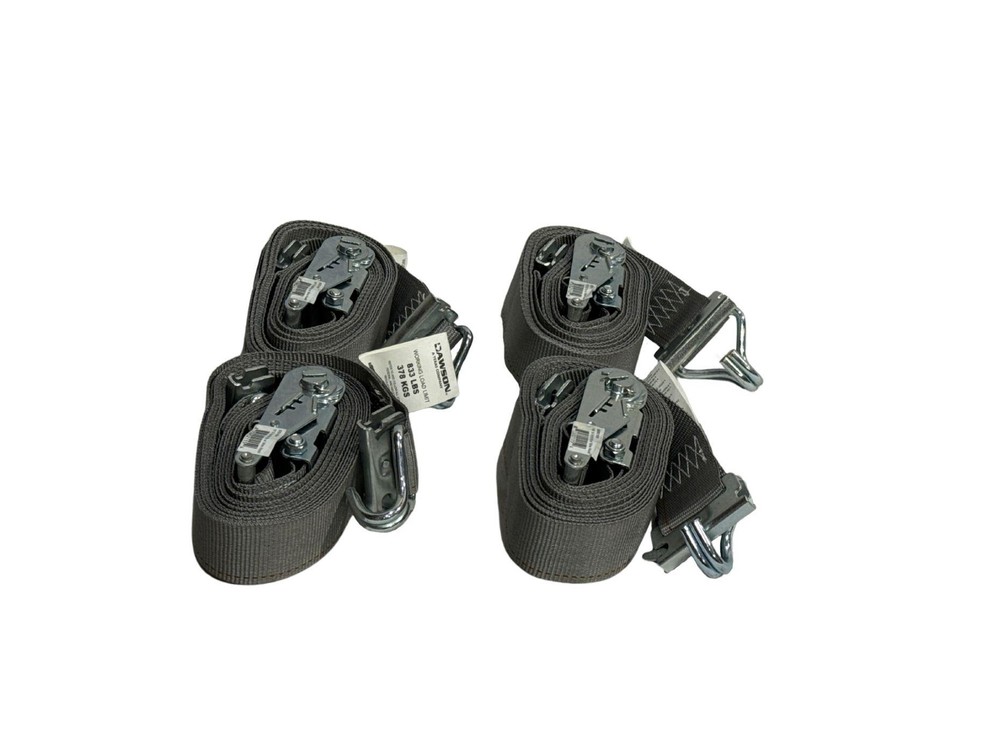 16' E-Track Ratchet Strap w/ Wire Hook 4 Pack