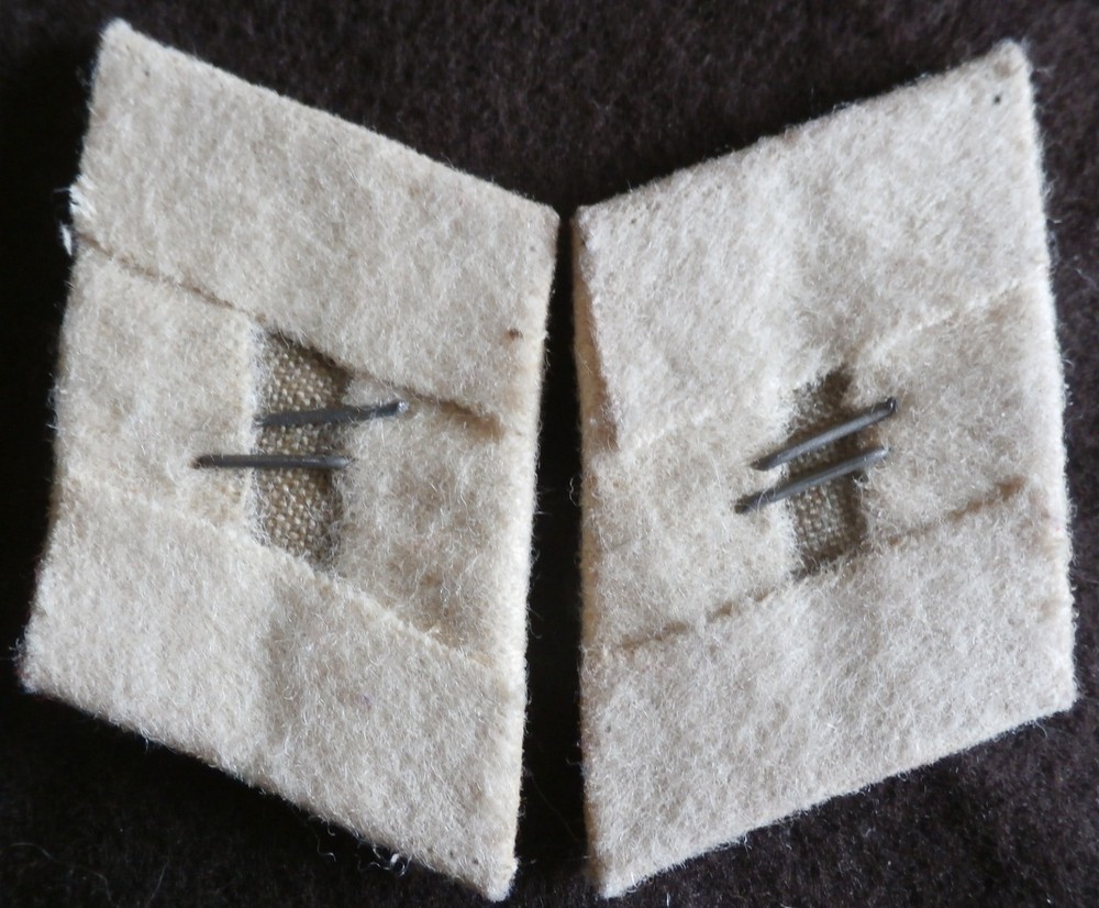 WW2 German collar tabs Original Used