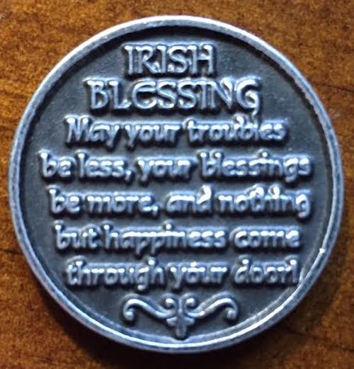 Irish Cross Irish Blessing Golf Ball Marker