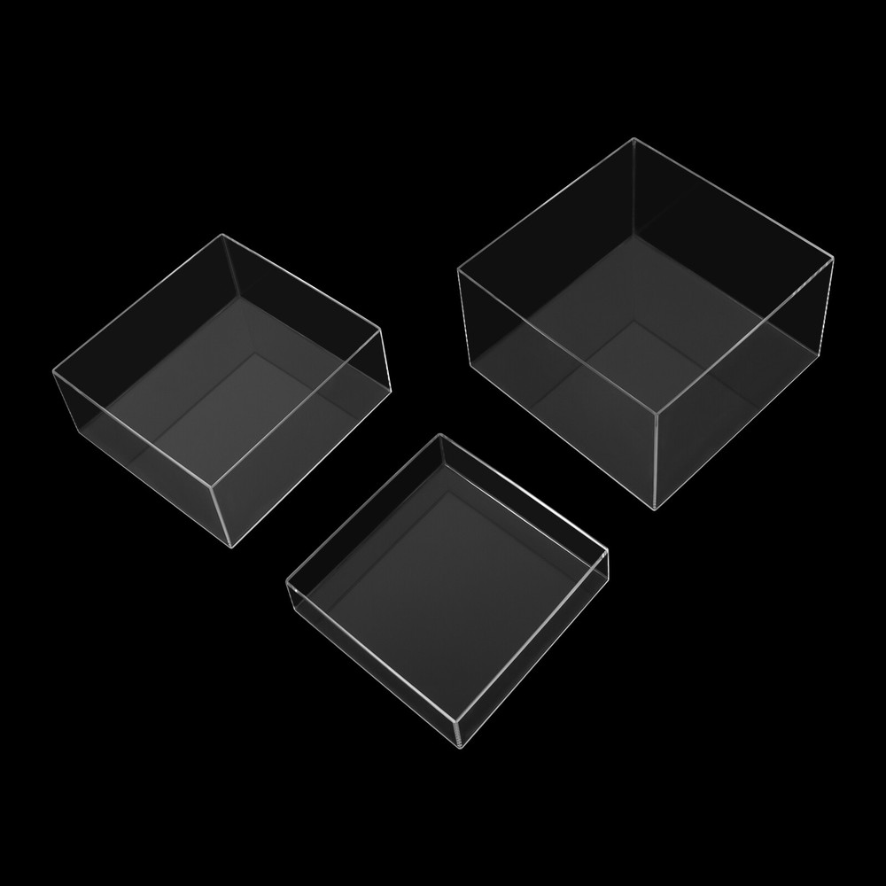 3 Sets Display Nesting Riser Stands 8/9/10 inch Display Stands Hollow Bottoms
